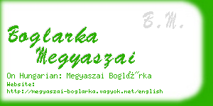 boglarka megyaszai business card
